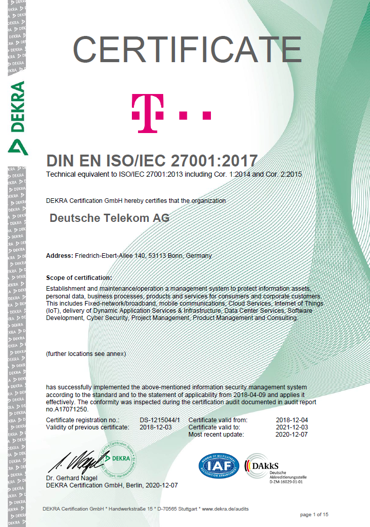ISO/IEC 27001_Certificate ISO/IEC 27001_Certificate