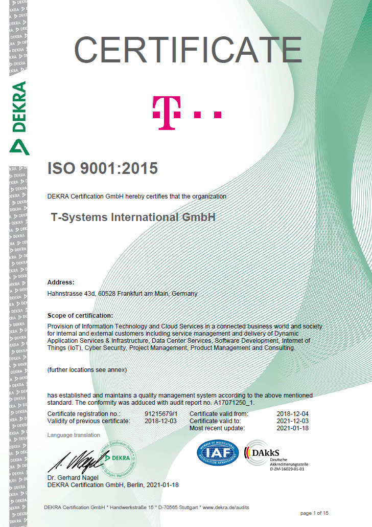 ISO 9001-Certificate