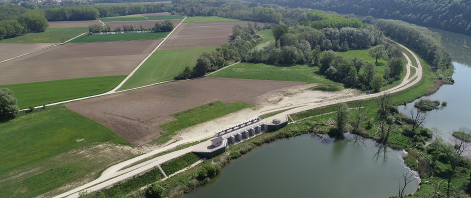 Flutpolder Riedensheim Lkr Neuburg-Schrobenhausen Einlassbauwerk - © Wasserwirtschaftsamt Ingolstadt