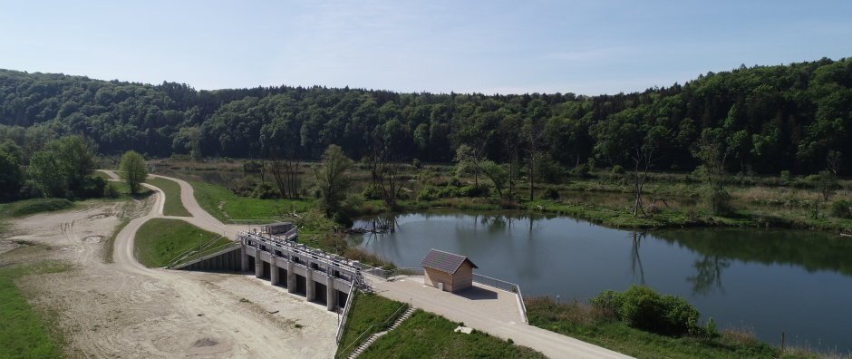 Flutpolder Riedensheim Lkr Neuburg-Schrobenhausen Einlassbauwerk - © Wasserwirtschaftsamt Ingolstadt