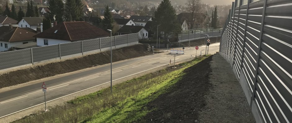 Lärmschutzwände Ortsumfahrung Weismain - © Staatliches Bauamt Bamberg