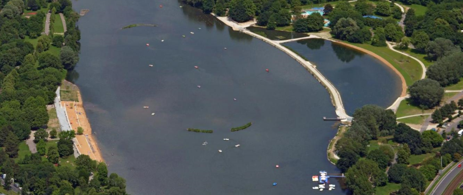 Wasserwelt Wöhrder See Luftbild  - © Wasserwirtschaftsamt Nürnberg